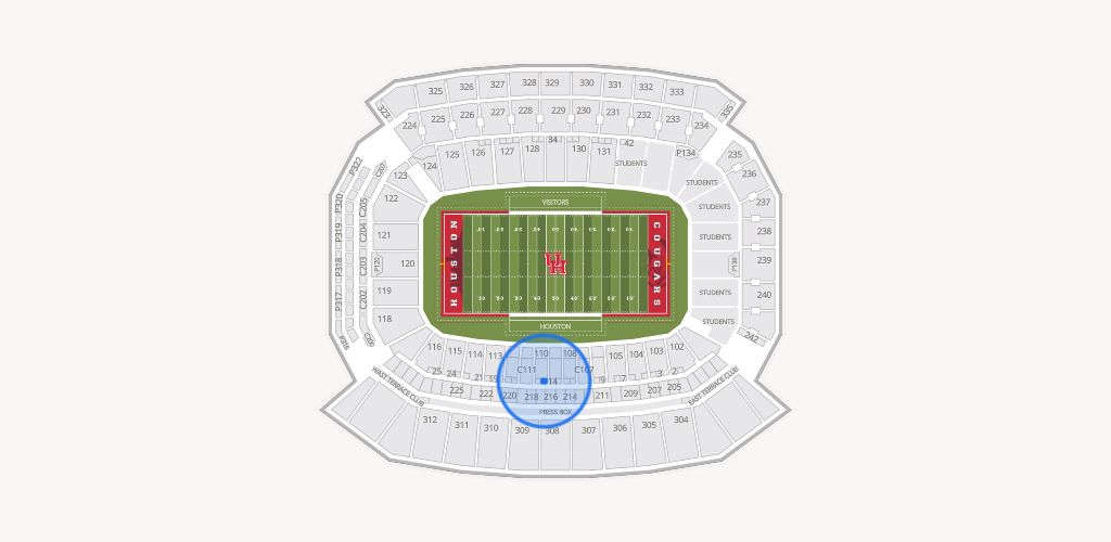 TDECU Stadium Seating Chart