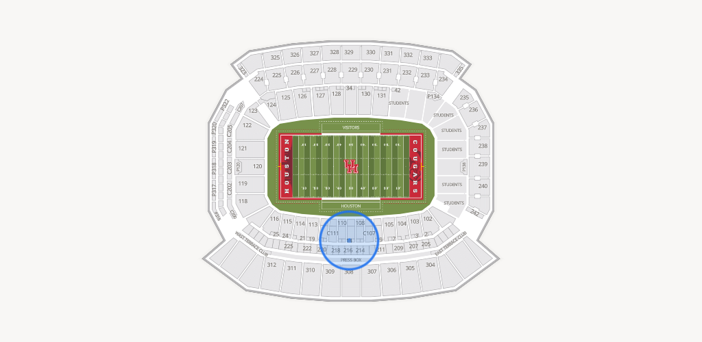 TDECU Stadium Seating Chart