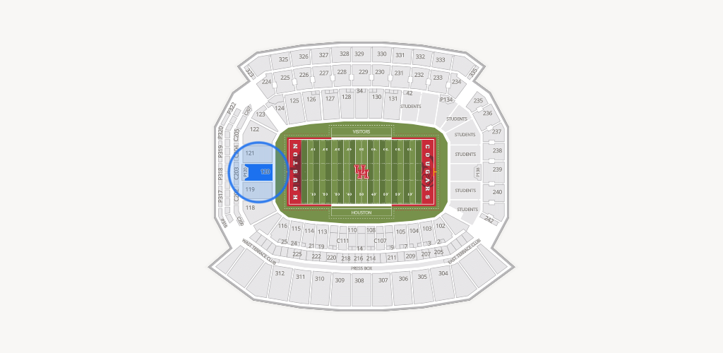 TDECU Stadium Seating Chart