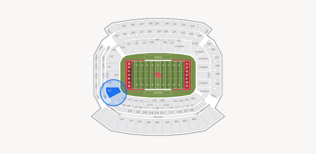 TDECU Stadium Seating Chart
