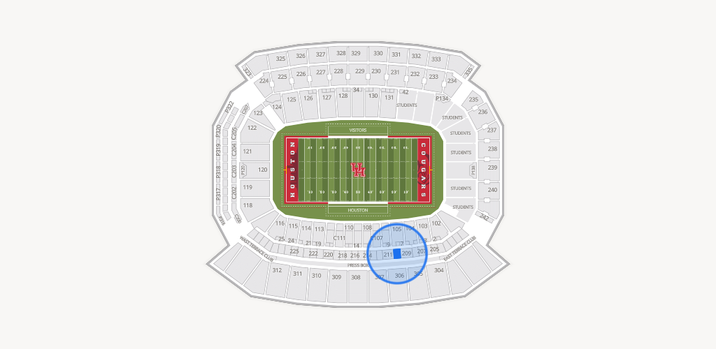 TDECU Stadium Seating Chart