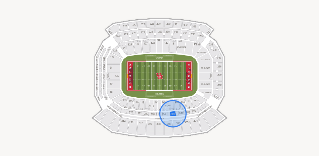 TDECU Stadium Seating Chart