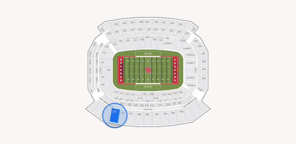 TDECU Stadium Seating Chart