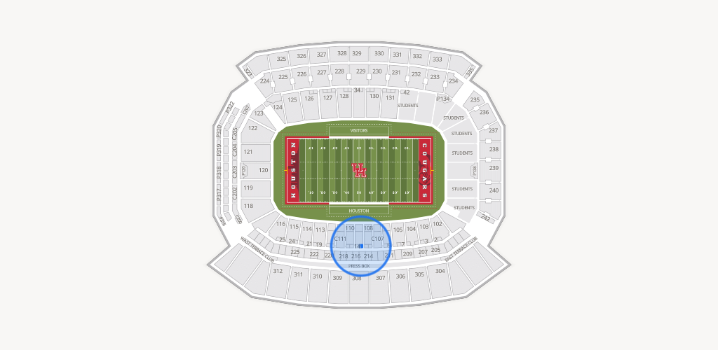 TDECU Stadium Seating Chart