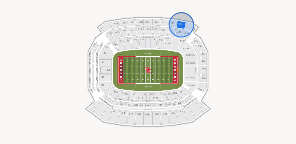 TDECU Stadium Seating Chart