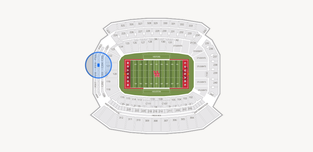TDECU Stadium Seating Chart