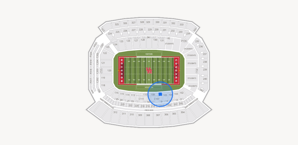 TDECU Stadium Seating Chart