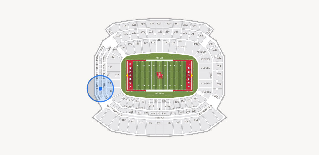 TDECU Stadium Seating Chart