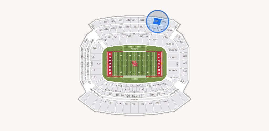 TDECU Stadium Seating Chart