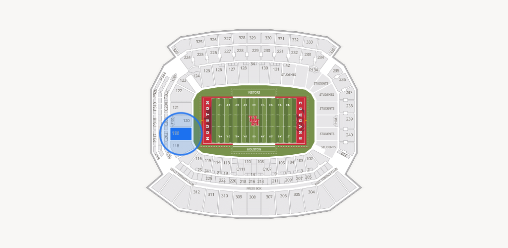 TDECU Stadium Seating Chart