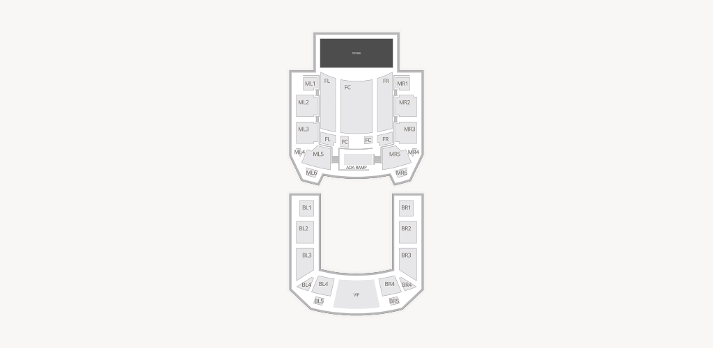 The Avalon Ballroom Theatre At Niagara Fallsview Casino Resort Seating Chart