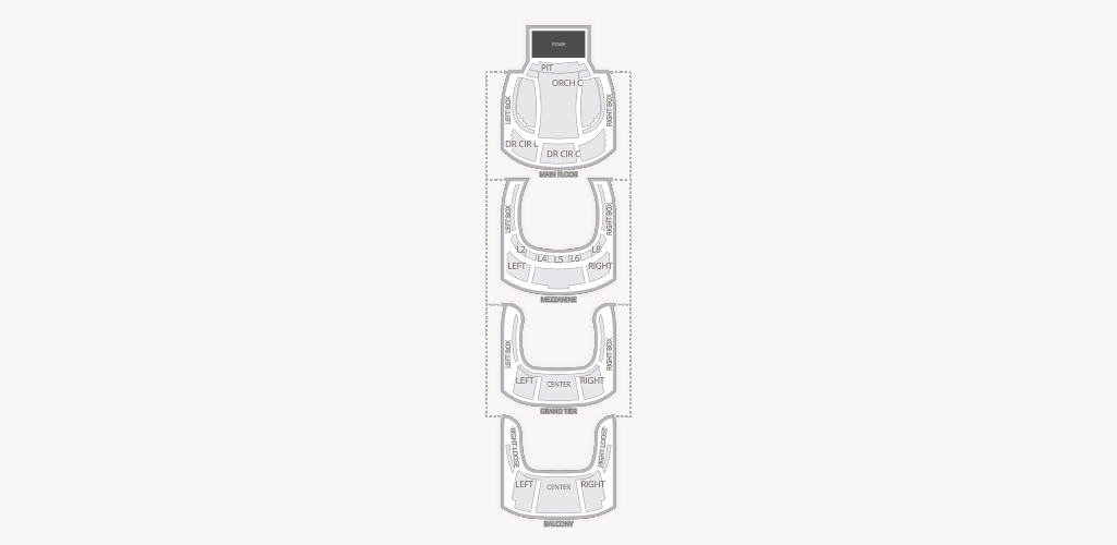 The Buddy Holly Hall - Helen DeVitt Jones Theater Seating Chart
