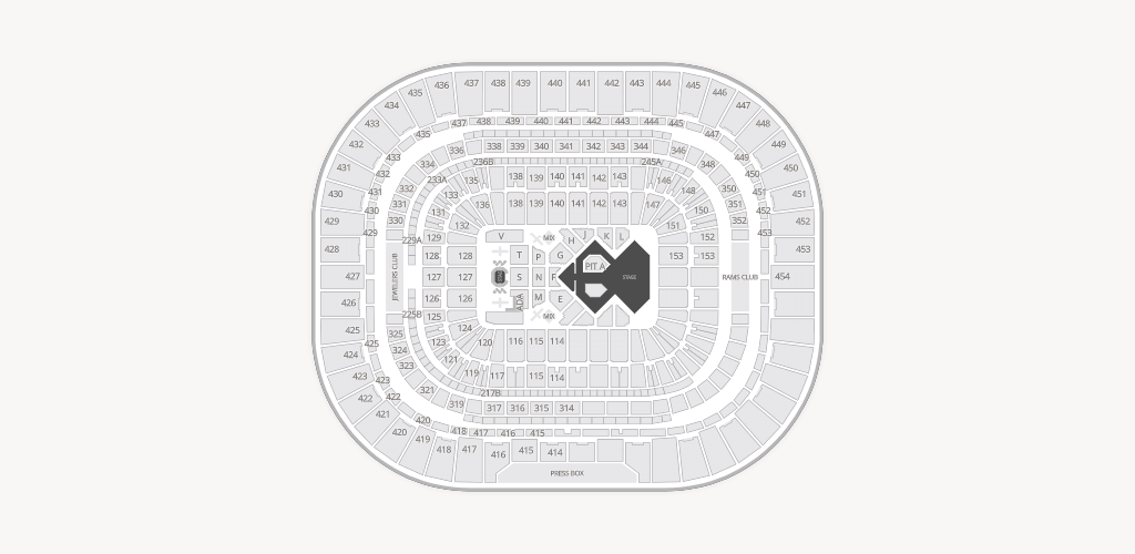 The Dome at America's Center Seating Chart