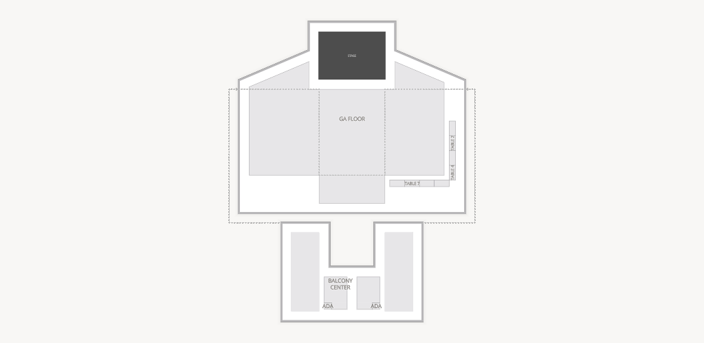 The Echo Lounge & Music Hall Seating Chart