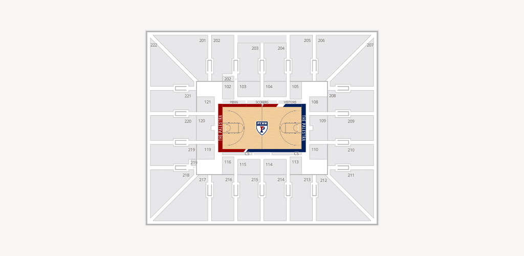 The Palestra Seating Chart