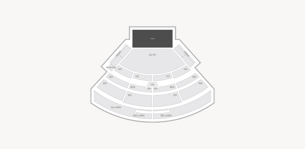 The Pavilion at Toyota Music Factory Seating Chart