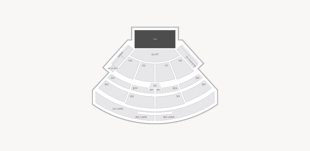 The Pavilion at Toyota Music Factory Seating Chart