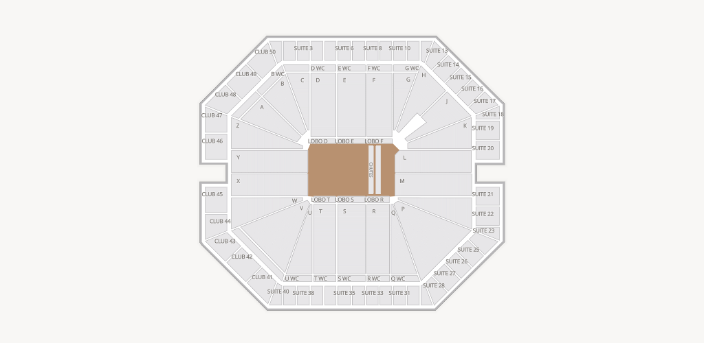 The Pit (University Arena) Seating Chart