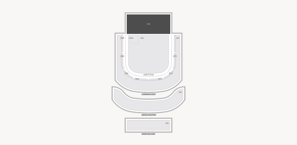 Tabernacle Presented by iTHINK Financial Seating Chart