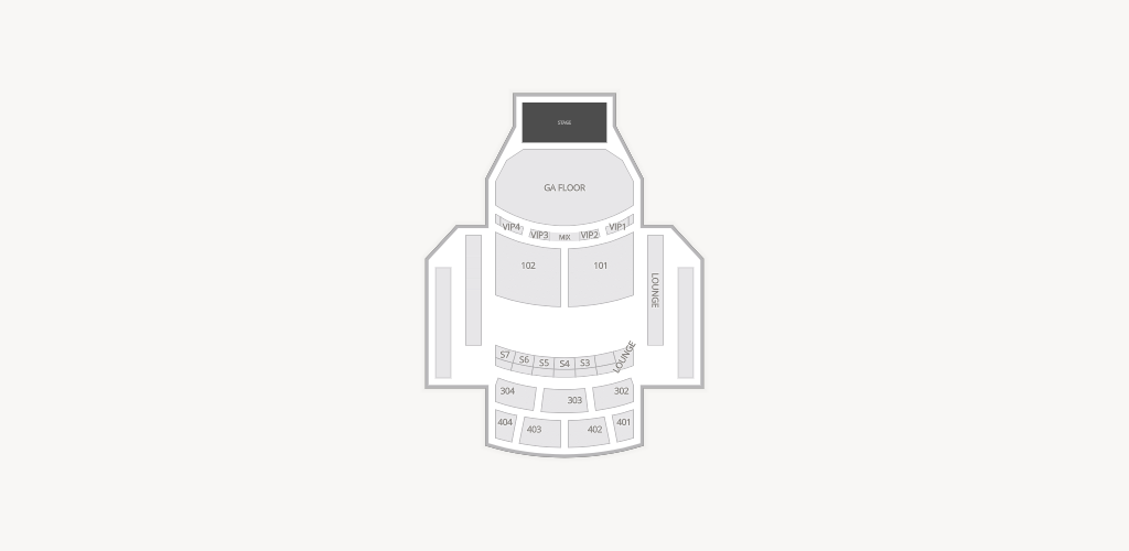 The Theater at Virgin Hotels Seating Chart
