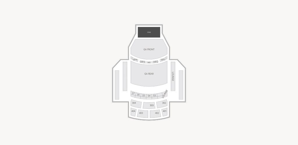 The Theater at Virgin Hotels Seating Chart