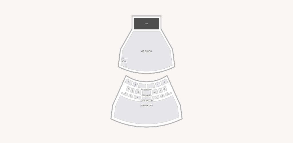The Warfield Seating Chart