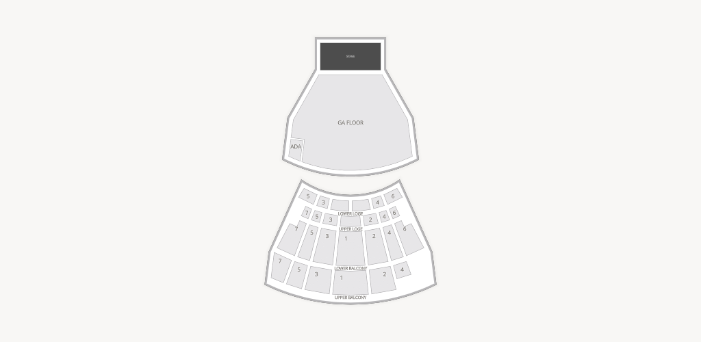 The Warfield Seating Chart