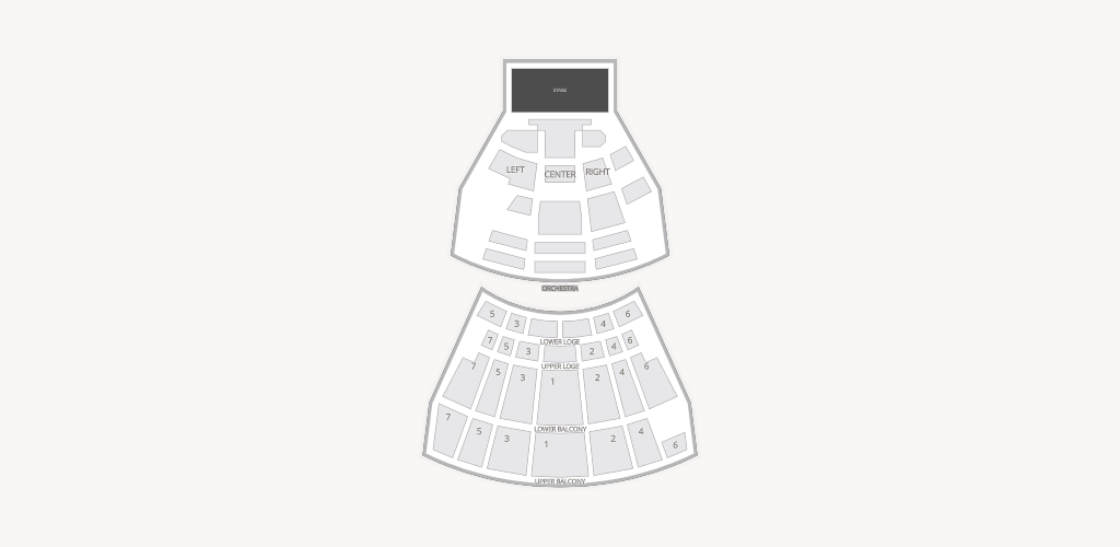 The Warfield Seating Chart