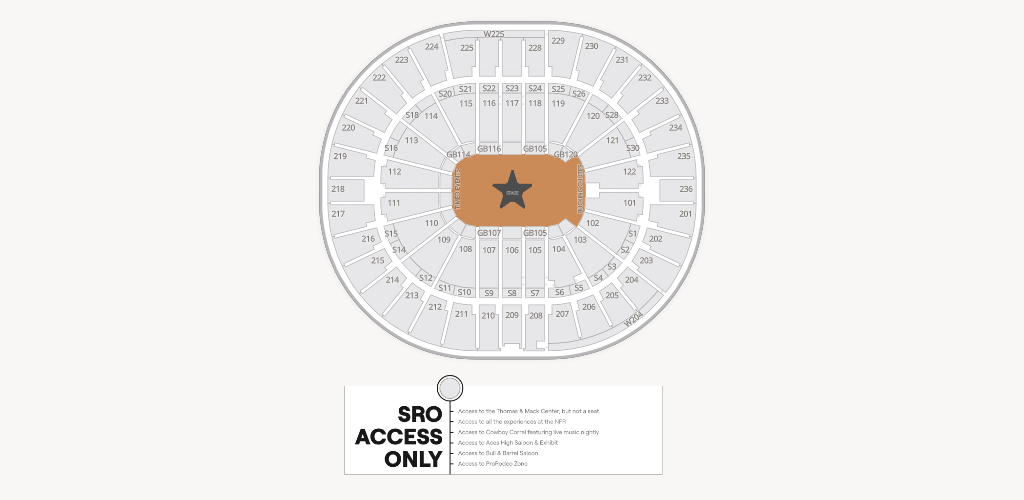 Thomas and Mack Center Seating Chart