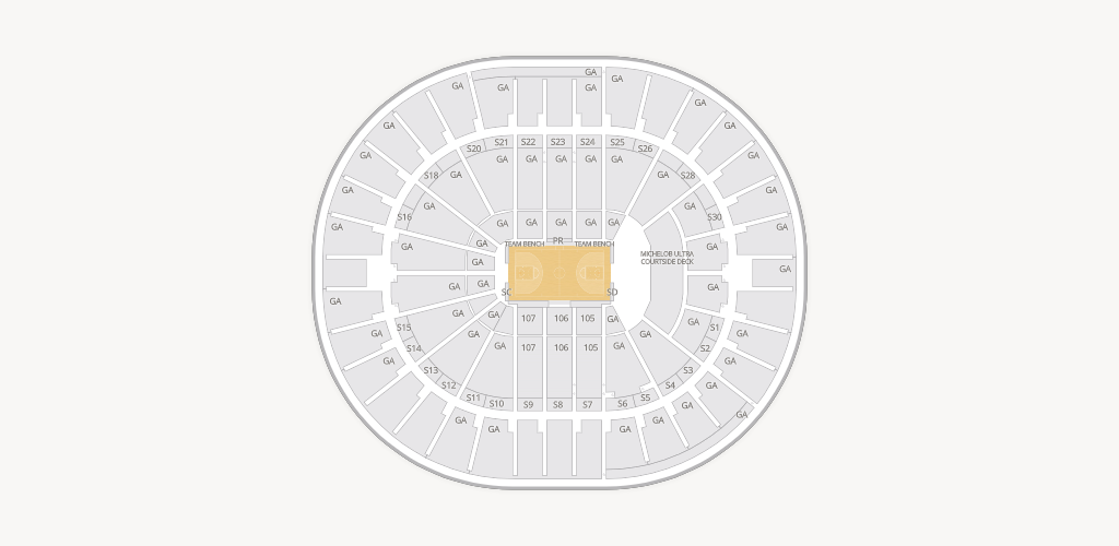 Thomas and Mack Center Seating Chart