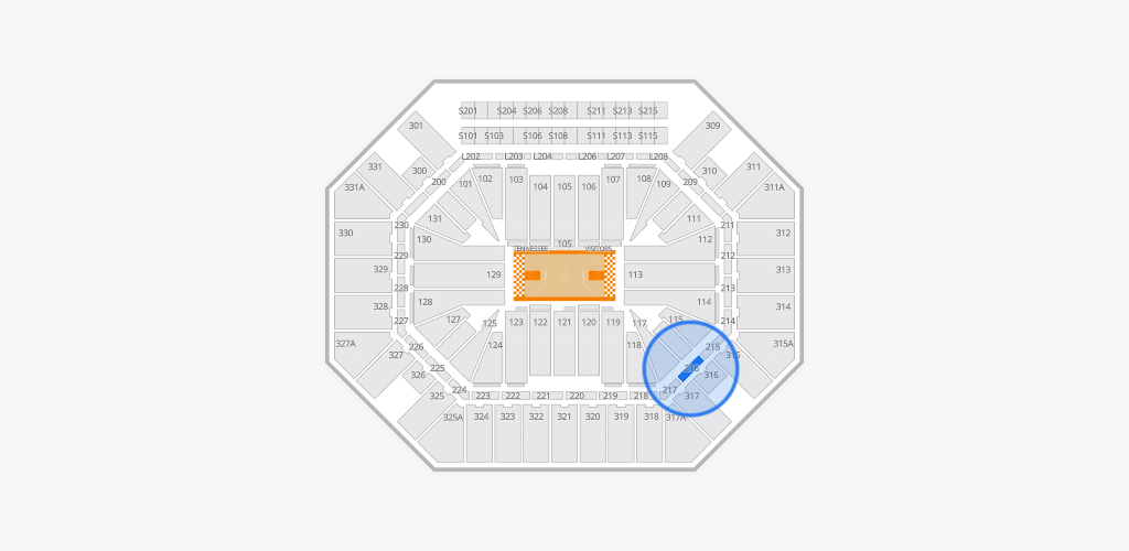 Thompson-Boling Arena at Food City Center Seating Chart