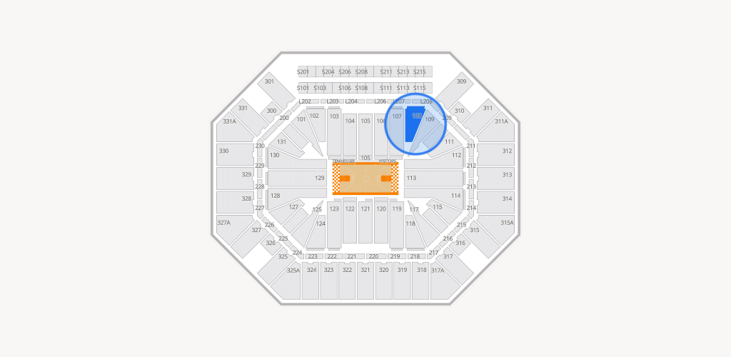 Thompson-Boling Arena at Food City Center Seating Chart