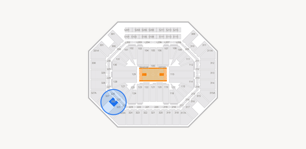 Thompson-Boling Arena at Food City Center Seating Chart
