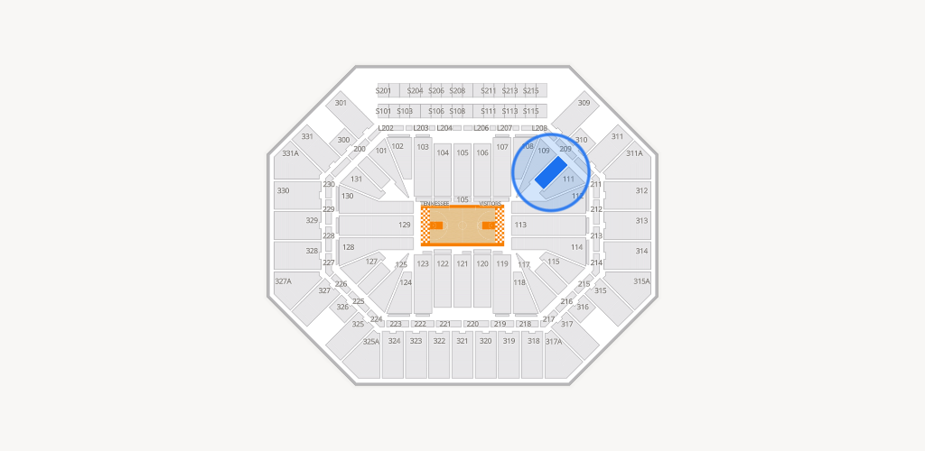 Thompson-Boling Arena at Food City Center Seating Chart