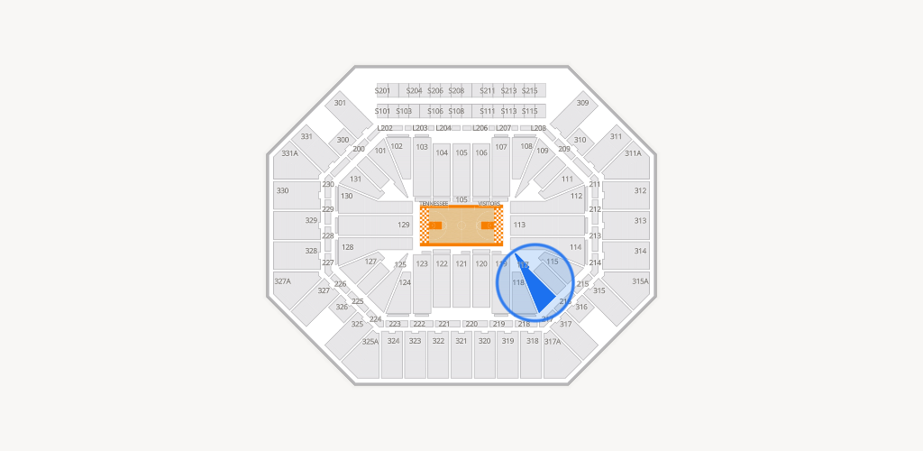 Thompson-Boling Arena at Food City Center Seating Chart