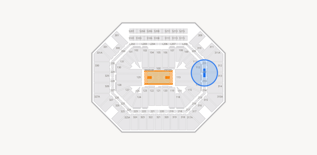 Thompson-Boling Arena at Food City Center Seating Chart