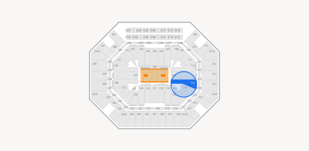 Thompson-Boling Arena at Food City Center Seating Chart