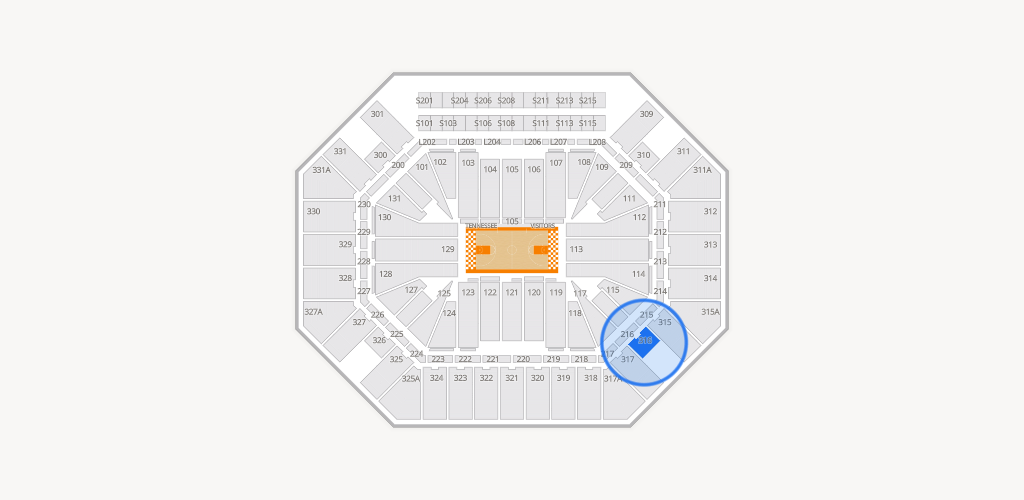 Thompson-Boling Arena at Food City Center Seating Chart