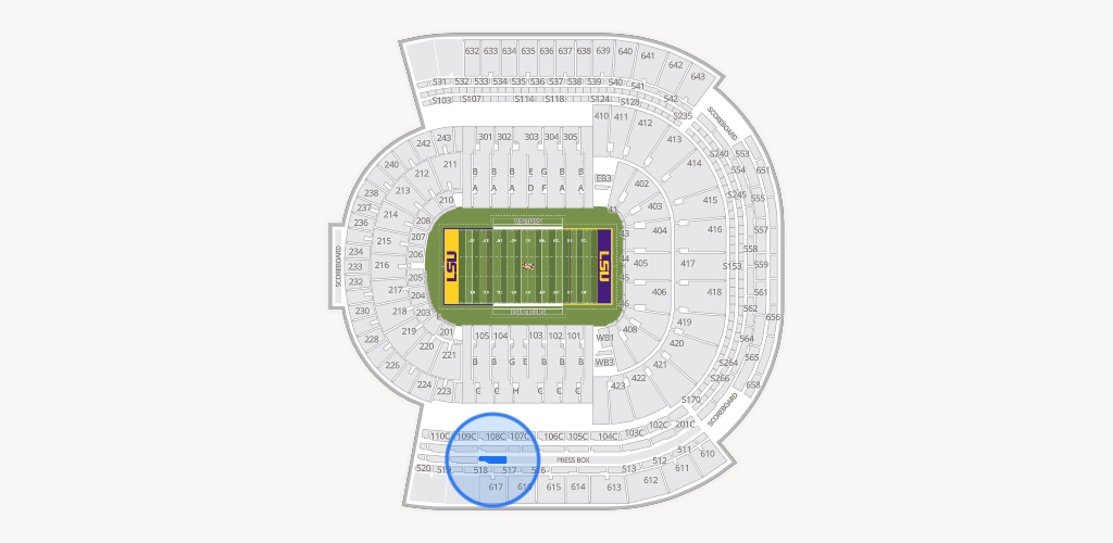 Tiger Stadium Seating Chart