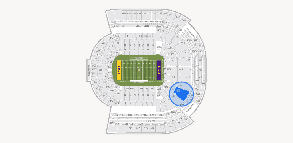 Tiger Stadium Seating Chart