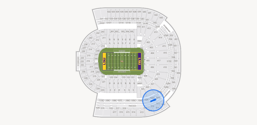Tiger Stadium Seating Chart