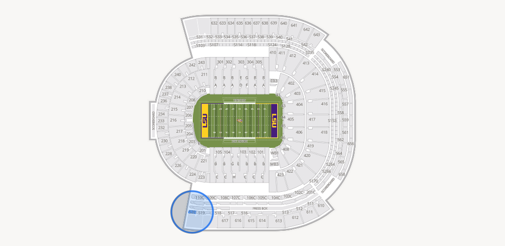 Tiger Stadium Seating Chart