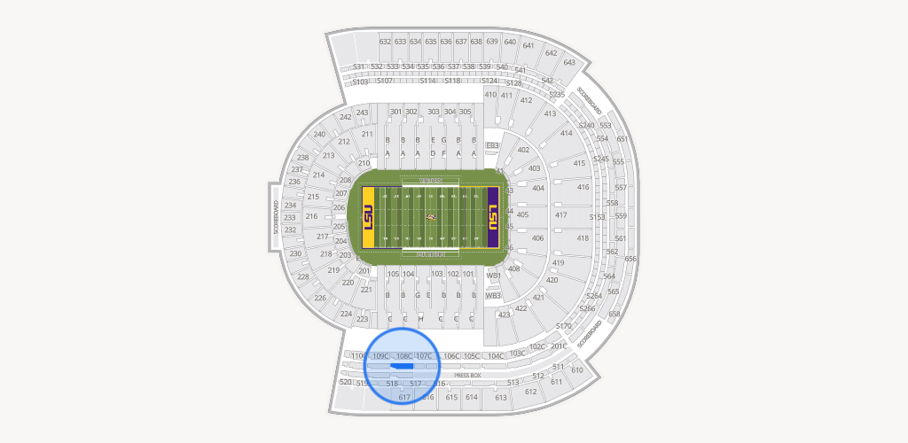 Tiger Stadium Seating Chart