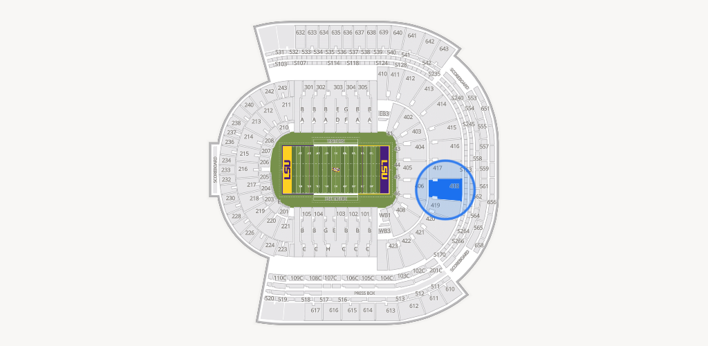 Tiger Stadium Seating Chart