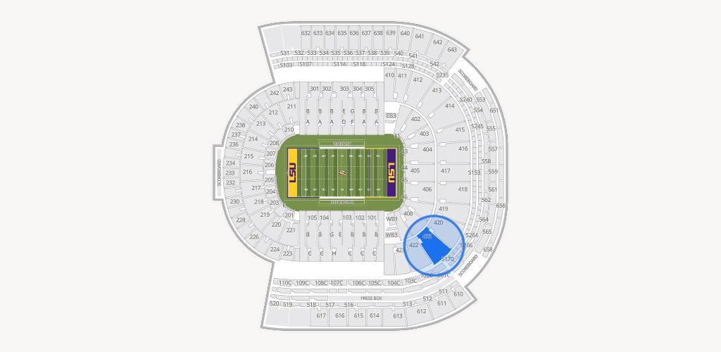 Tiger Stadium Seating Chart