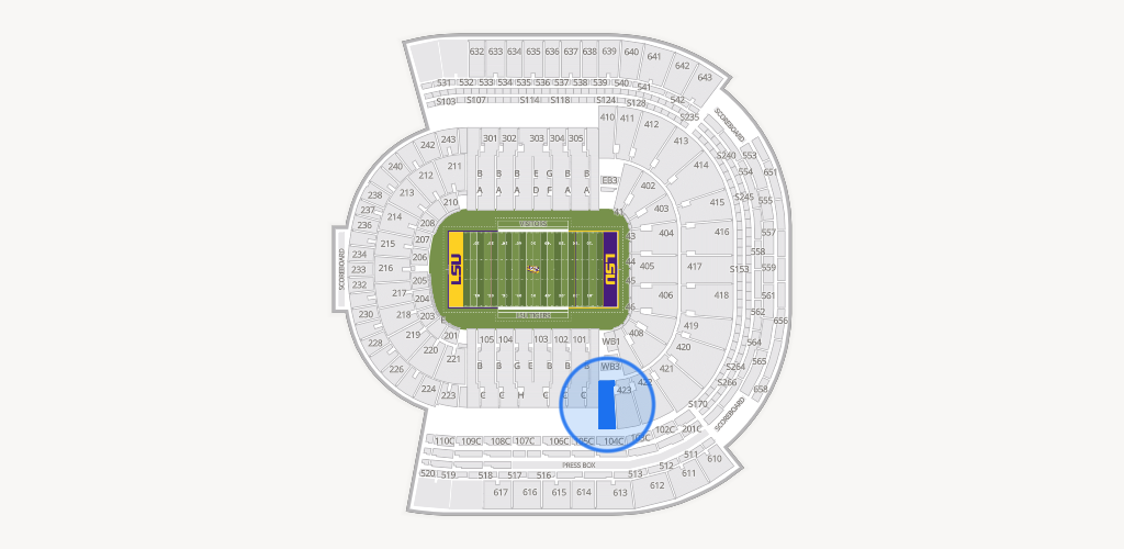 Tiger Stadium Seating Chart