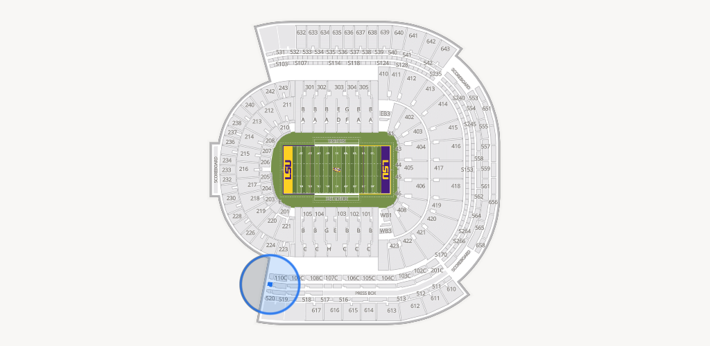 Tiger Stadium Seating Chart