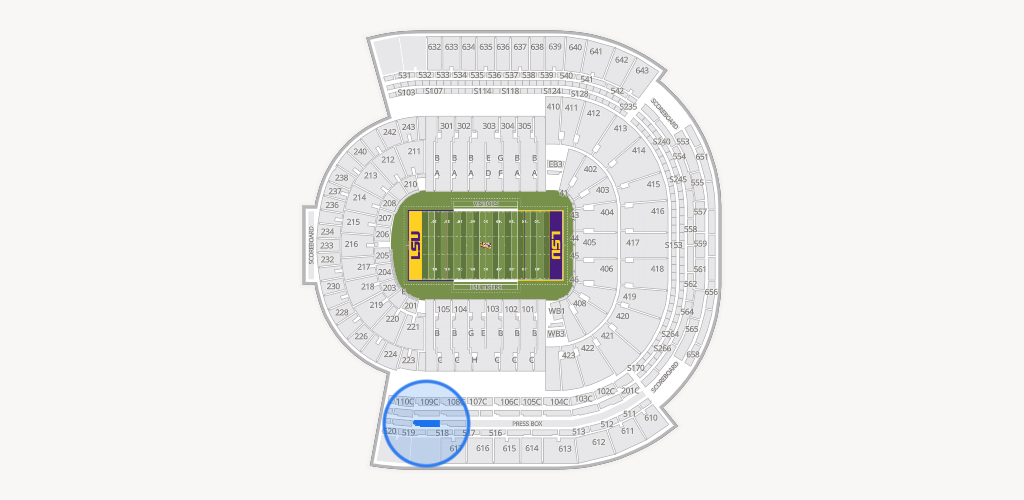 Tiger Stadium Seating Chart