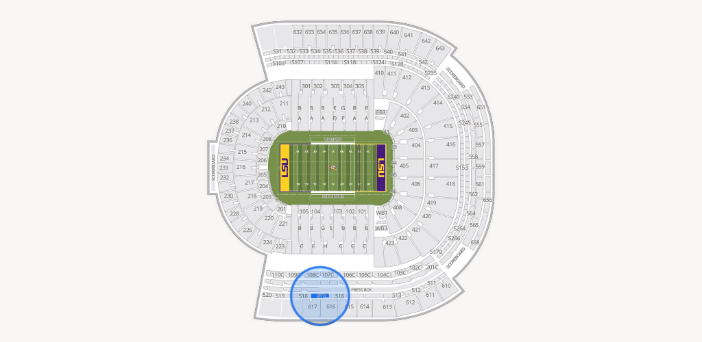 Tiger Stadium Seating Chart