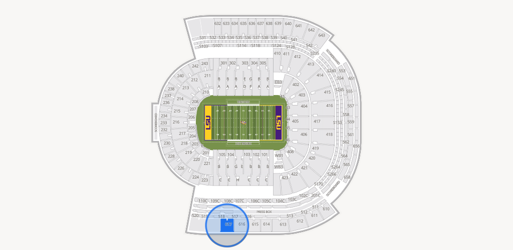 Tiger Stadium Seating Chart